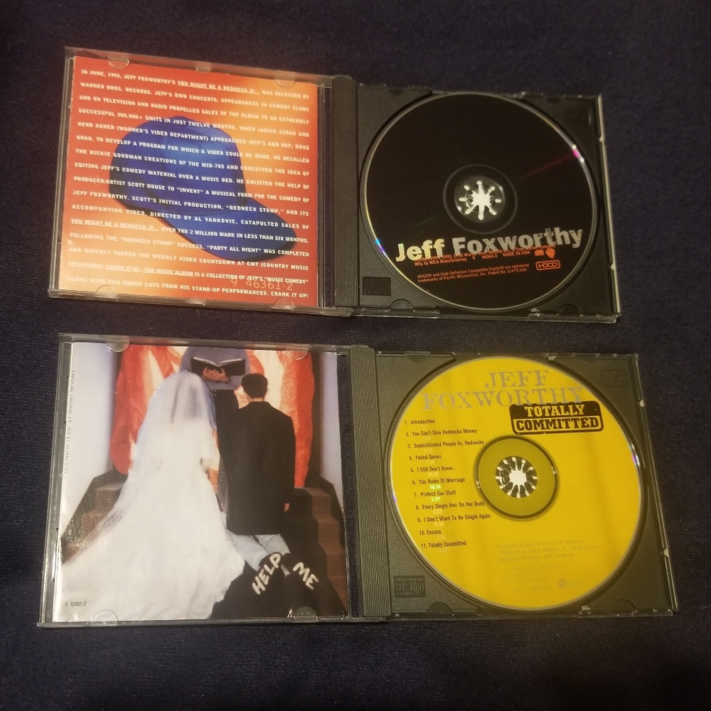 Jeff Foxworthy- Crank It Up, and Totally Committed, comedy CDs - Picture 3 of 4